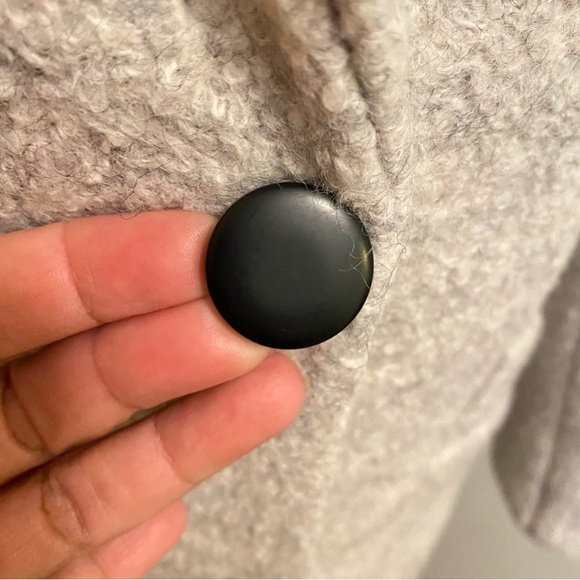 Marc New York Paige Wool Blend Bouclé Coat - Ivory Gray Women’s Size 10 - Picture 5 of 17